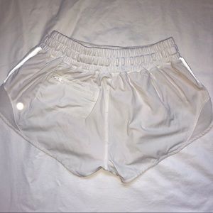 Lululemon Hotty Hot White Shorts